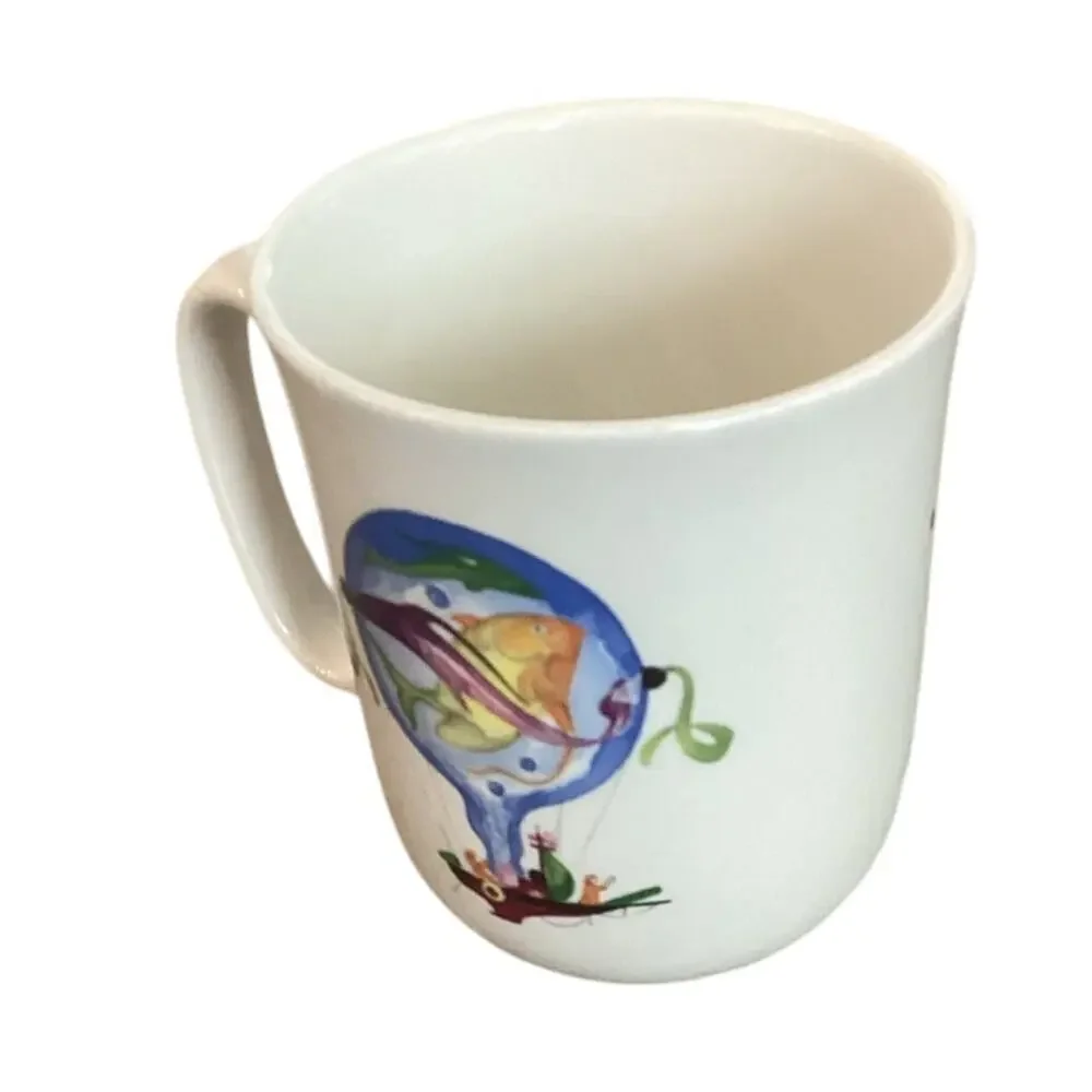 Vtg Villeroy and Boch Le Ballon Jean Mercier Vitro Porcelain 8 Oz Coffee Mug Cup